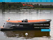 Tablet Screenshot of prinswatersport.nl